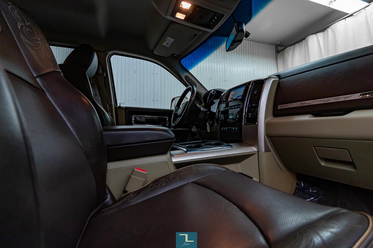 2012 Ram 3500 4x4 Crew Cab Longhorn Diesel Leather Nav BCam Red Deer AB