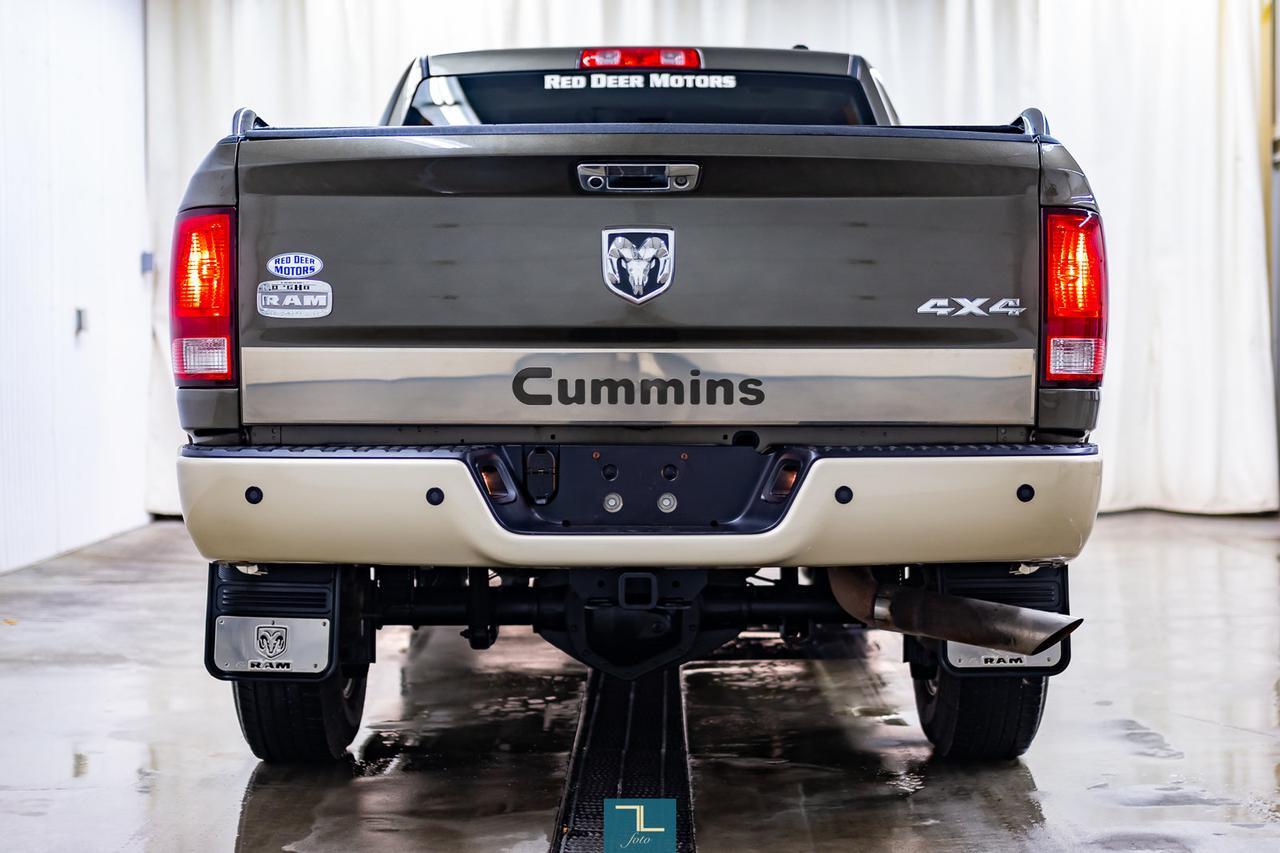 2012 Ram 3500 4x4 Crew Cab Longhorn Diesel Leather Nav BCam Red Deer AB