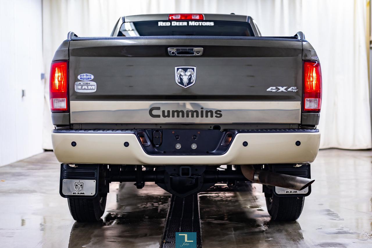 2012 Ram 3500 4x4 Crew Cab Longhorn Diesel Leather Nav BCam Red Deer AB