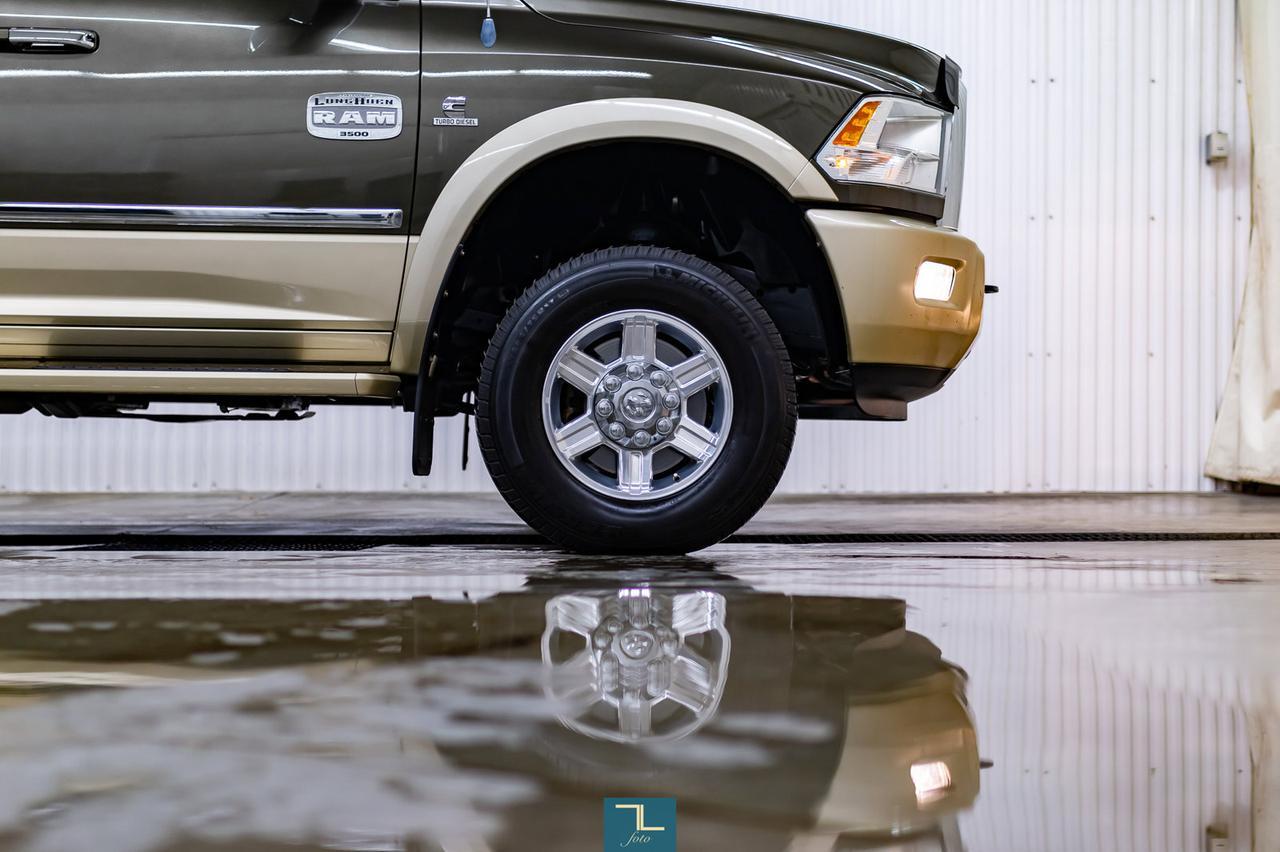 2012 Ram 3500 4x4 Crew Cab Longhorn Diesel Leather Nav BCam Red Deer AB