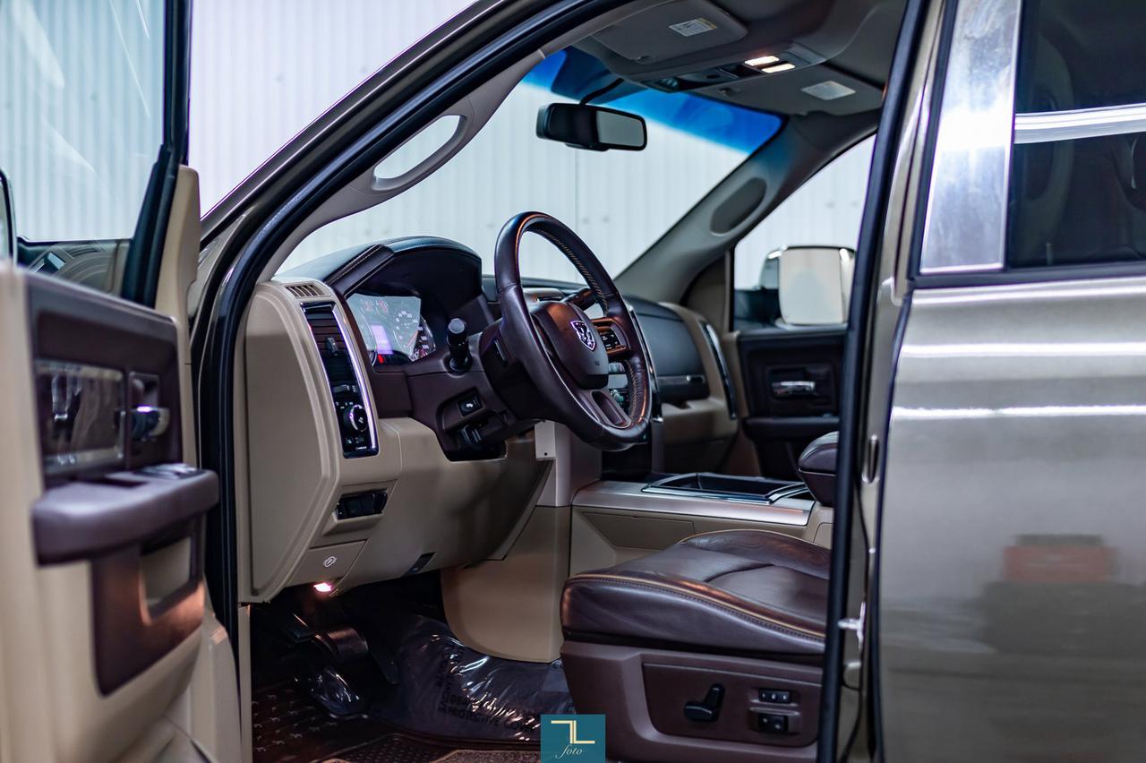 2012 Ram 3500 4x4 Crew Cab Longhorn Diesel Leather Nav BCam Red Deer AB