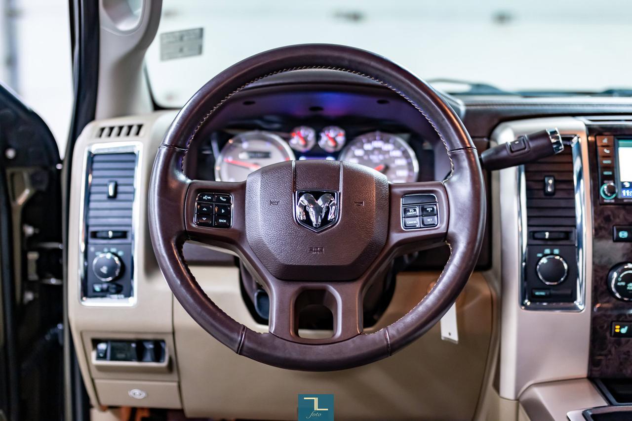 2012 Ram 3500 4x4 Crew Cab Longhorn Diesel Leather Nav BCam Red Deer AB