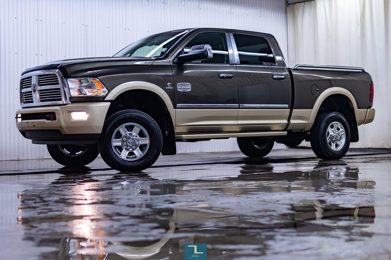 2012 Ram 3500 4x4 Crew Cab Longhorn Diesel Leather Nav BCam Red Deer AB