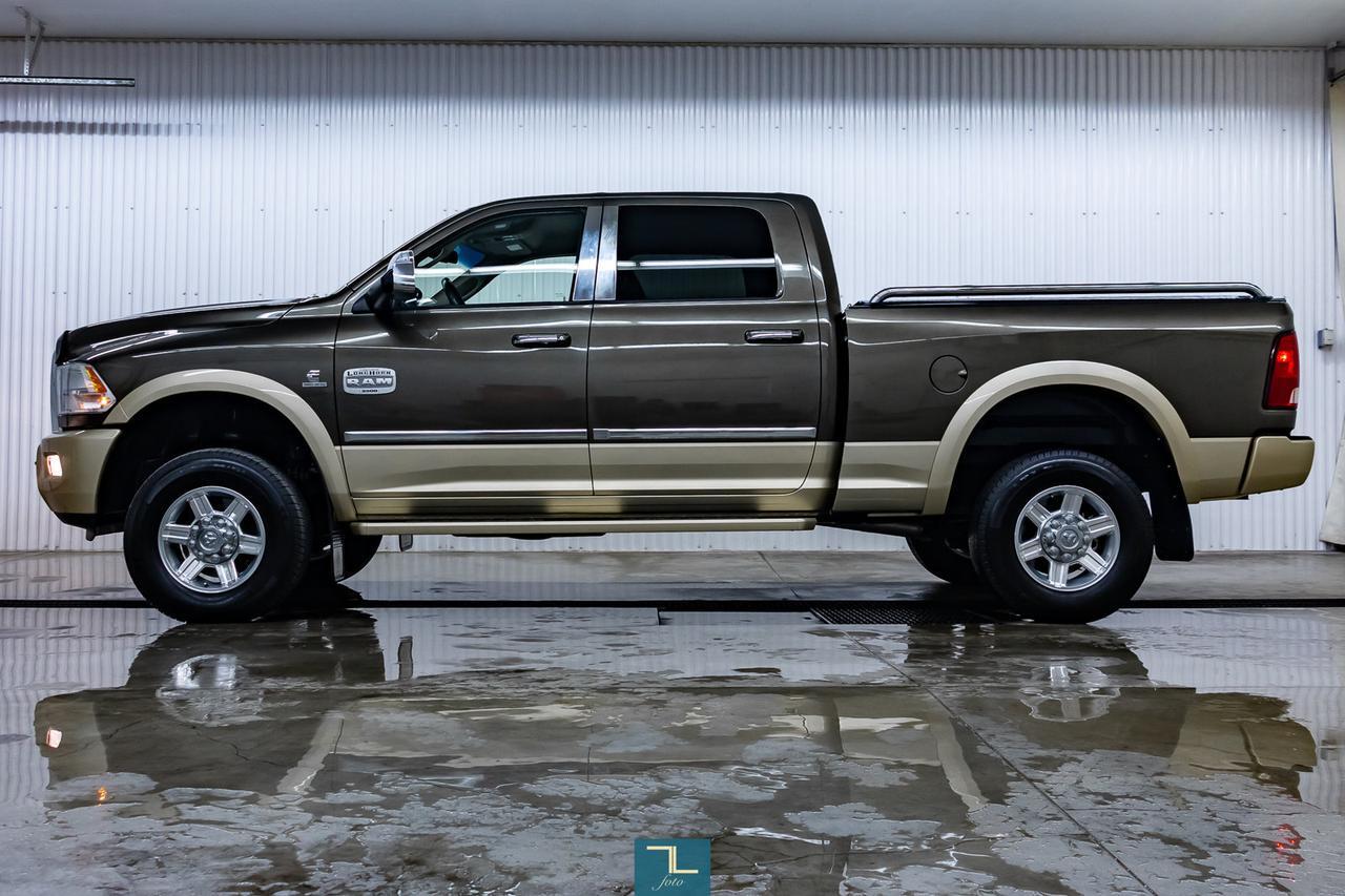 2012 Ram 3500 4x4 Crew Cab Longhorn Diesel Leather Nav BCam Red Deer AB
