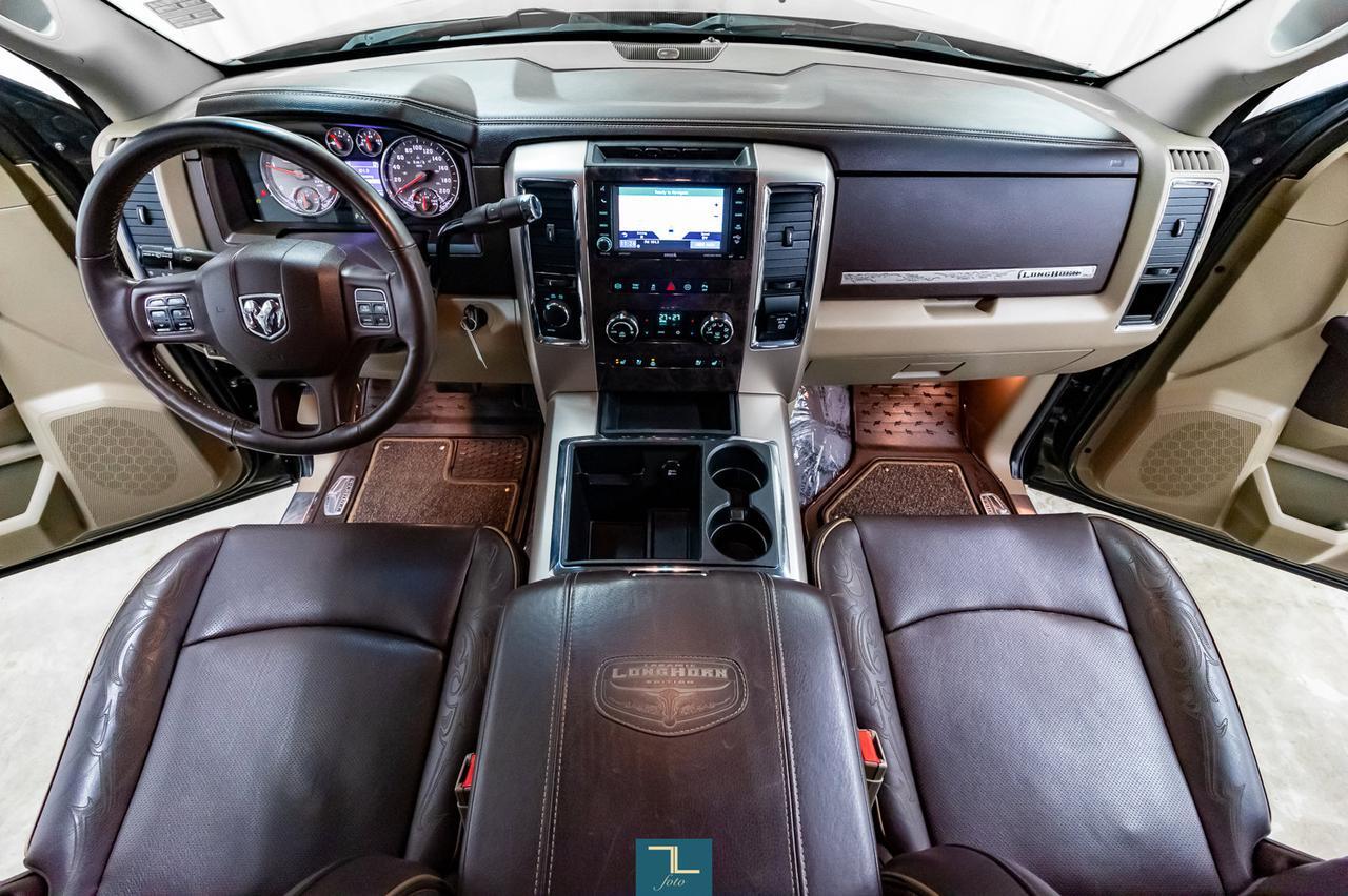 2012 Ram 3500 4x4 Crew Cab Longhorn Diesel Leather Nav BCam Red Deer AB