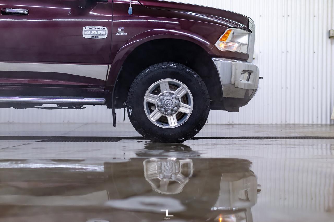 2012 Ram 3500 4x4 Crew Cab Longhorn Diesel Leather Roof Nav Red Deer AB