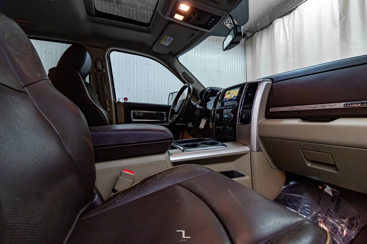 2012 Ram 3500 4x4 Crew Cab Longhorn Diesel Leather Roof Nav Red Deer AB