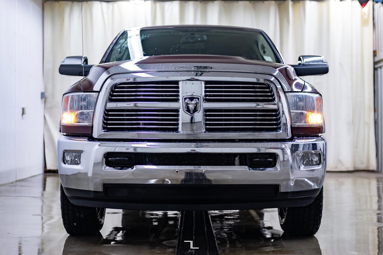 2012 Ram 3500 4x4 Crew Cab Longhorn Diesel Leather Roof Nav Red Deer AB