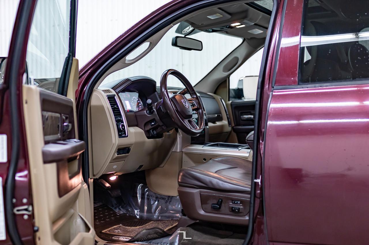 2012 Ram 3500 4x4 Crew Cab Longhorn Diesel Leather Roof Nav Red Deer AB