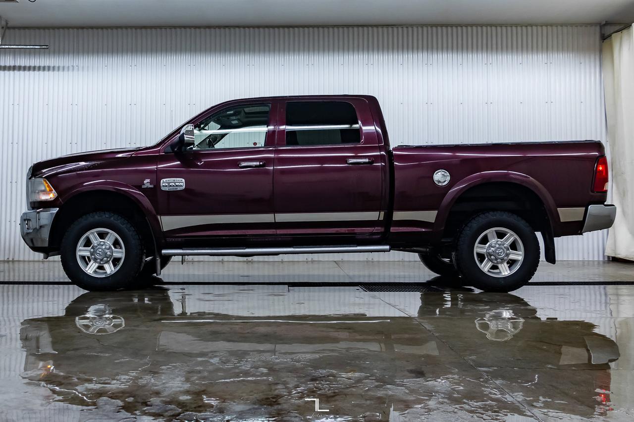 2012 Ram 3500 4x4 Crew Cab Longhorn Diesel Leather Roof Nav Red Deer AB