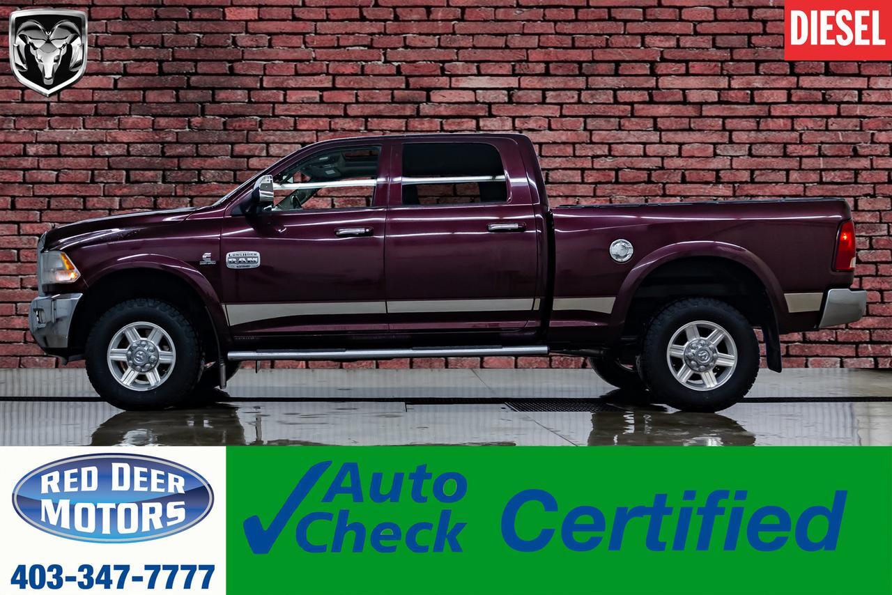 2012 Ram 3500 4x4 Crew Cab Longhorn Diesel Leather Roof Nav