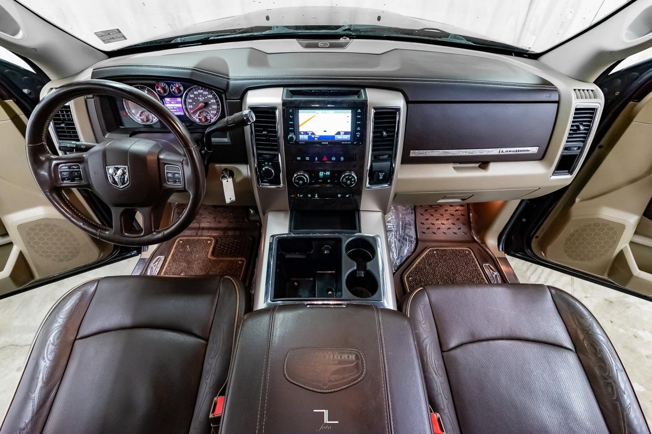 2012 Ram 3500 4x4 Crew Cab Longhorn Diesel Leather Roof Nav Red Deer AB