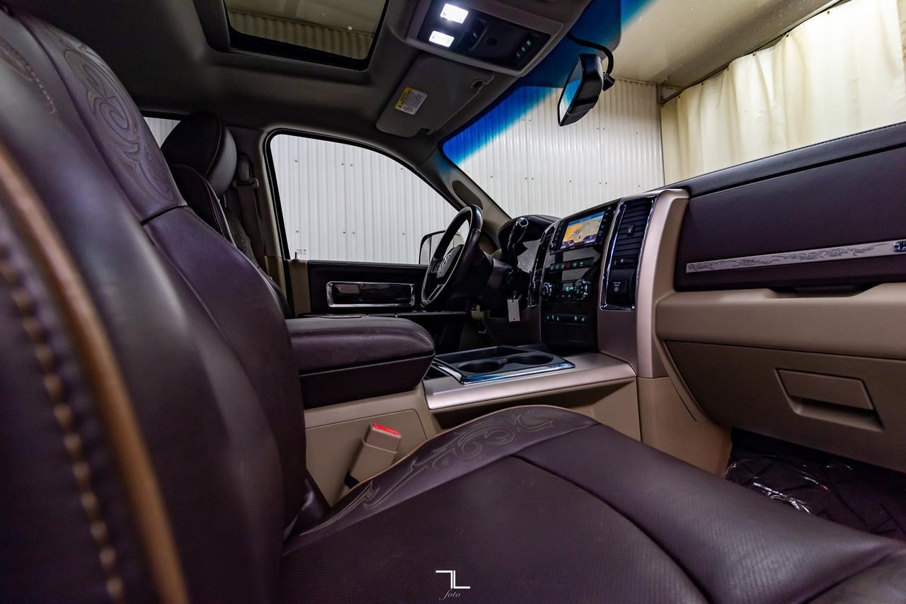 2012 Ram 3500 4x4 Crew Cab Longhorn Diesel Leather Roof Nav Red Deer AB