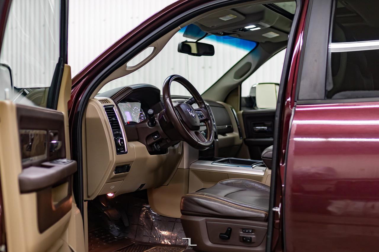 2012 Ram 3500 4x4 Crew Cab Longhorn Diesel Leather Roof Nav Red Deer AB