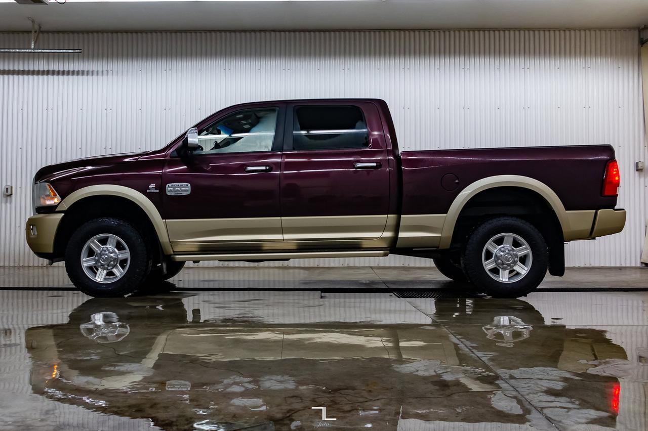 2012 Ram 3500 4x4 Crew Cab Longhorn Diesel Leather Roof Nav Red Deer AB