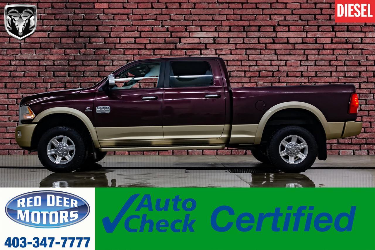 2012 Ram 3500 4x4 Crew Cab Longhorn Diesel Leather Roof Nav