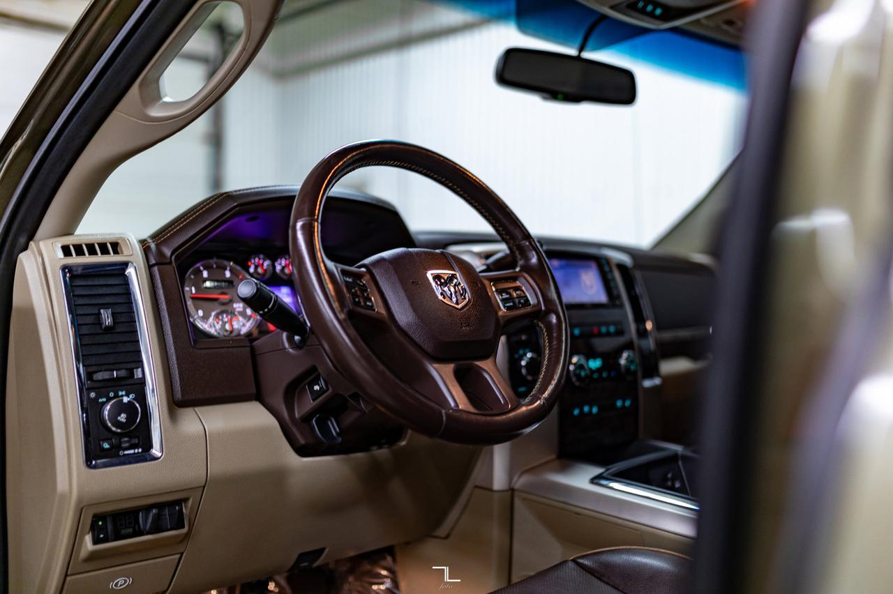 2012 Ram 3500 4x4 Crew Cab Longhorn Dually Diesel Leather Roof Nav Red Deer AB