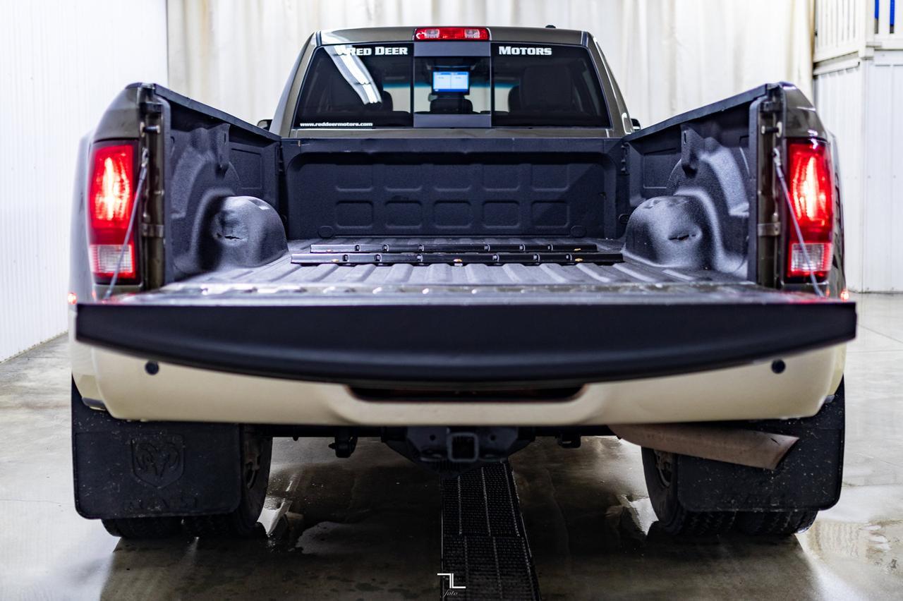 2012 Ram 3500 4x4 Crew Cab Longhorn Dually Diesel Leather Roof Nav Red Deer AB