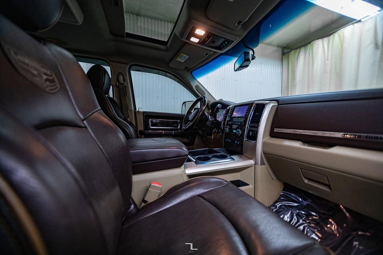 2012 Ram 3500 4x4 Crew Cab Longhorn Dually Diesel Leather Roof Nav Red Deer AB