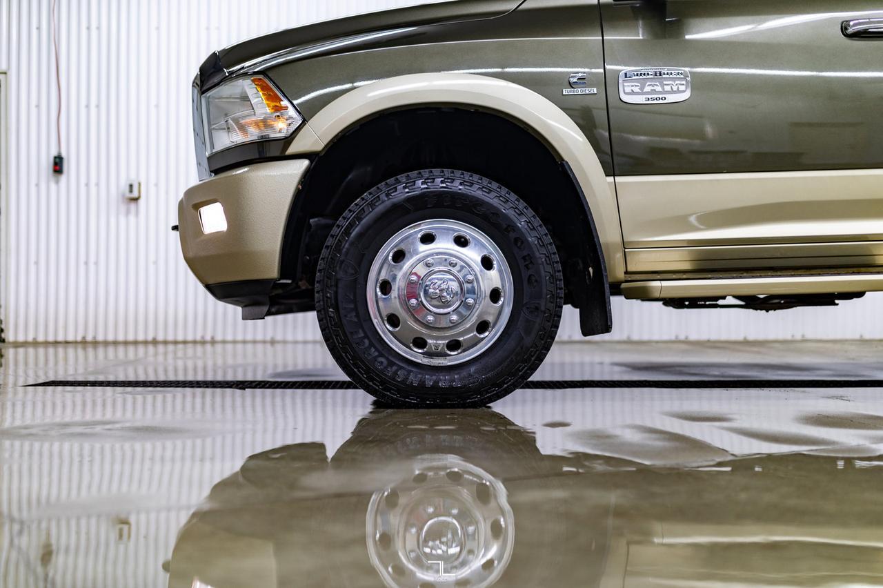 2012 Ram 3500 4x4 Crew Cab Longhorn Dually Diesel Leather Roof Nav Red Deer AB