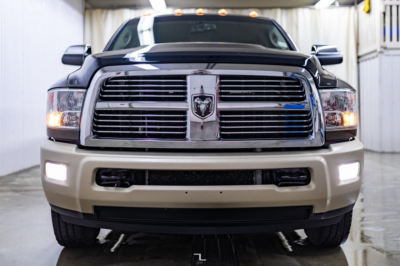 2012 Ram 3500 4x4 Crew Cab Longhorn Dually Diesel Leather Roof Nav Red Deer AB