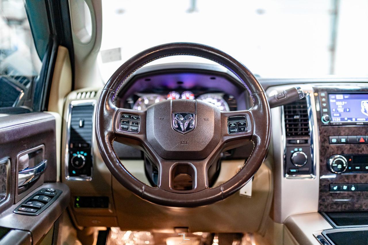 2012 Ram 3500 4x4 Crew Cab Longhorn Dually Diesel Leather Roof Nav Red Deer AB