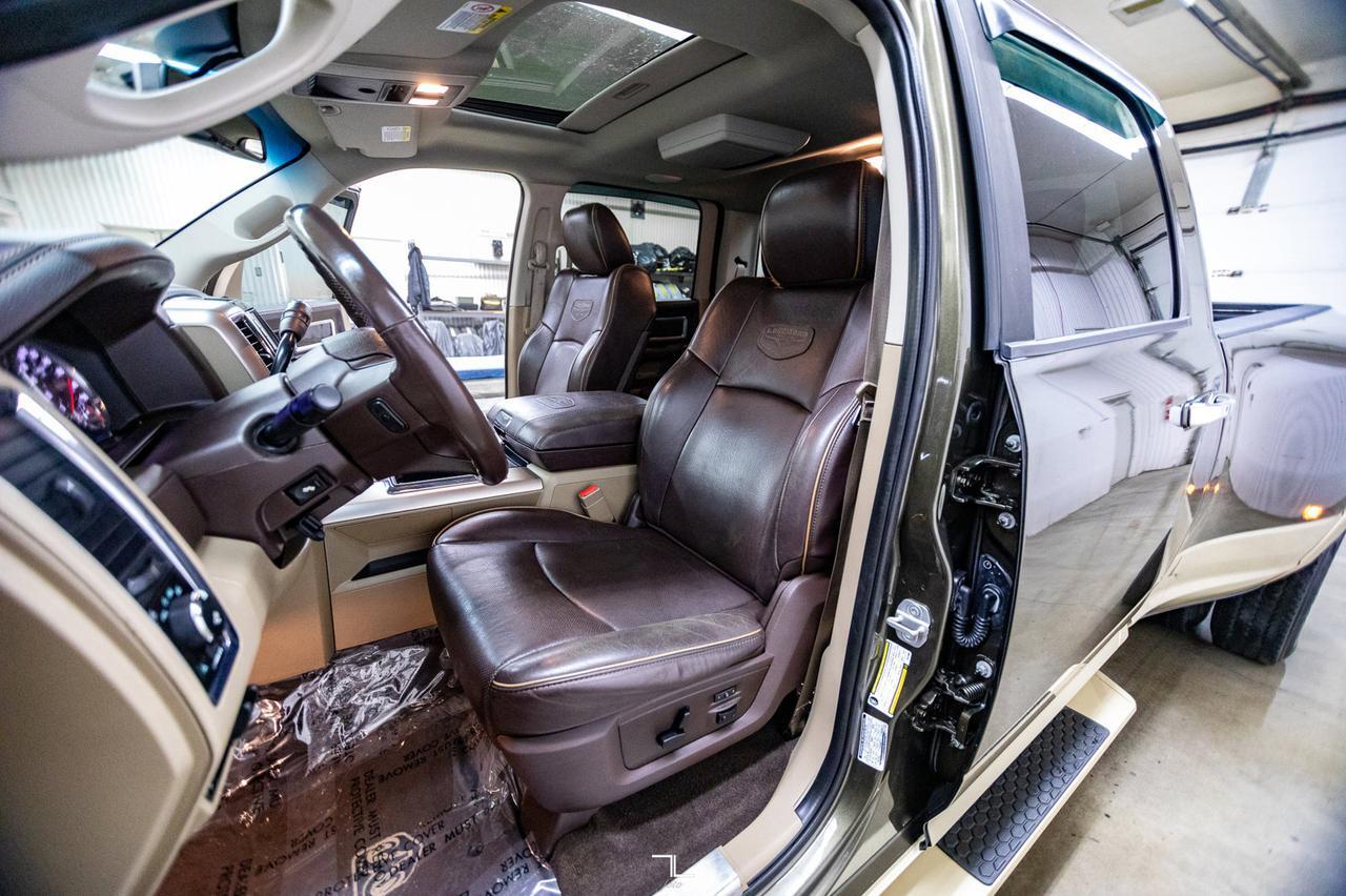 2012 Ram 3500 4x4 Crew Cab Longhorn Dually Diesel Leather Roof Nav Red Deer AB