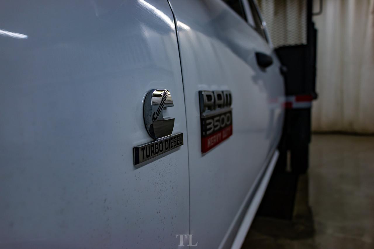 2012 Ram 3500 4x4 Crew Cab SXT Deck Diesel Power Liftgate Red Deer AB
