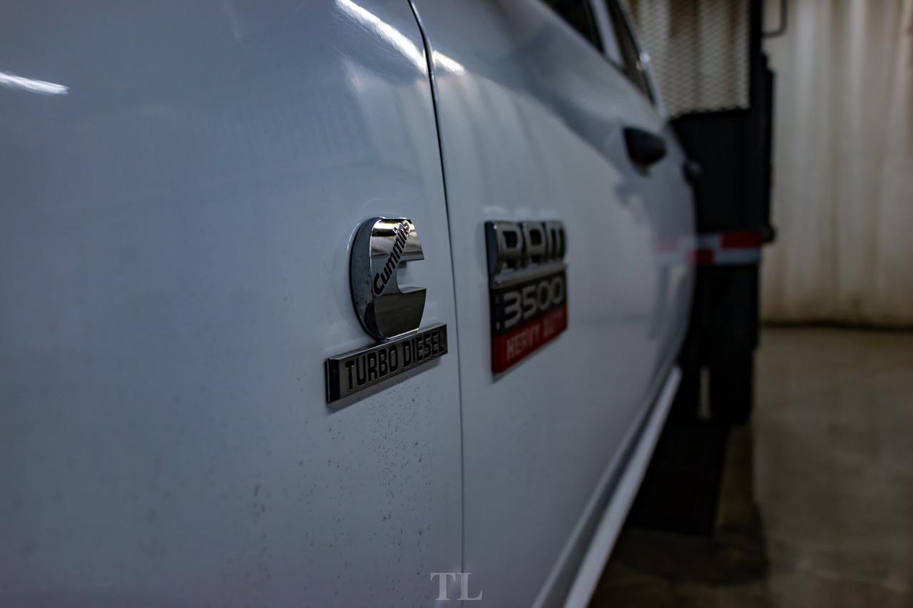 2012 Ram 3500 4x4 Crew Cab SXT Deck Diesel Power Liftgate Red Deer AB