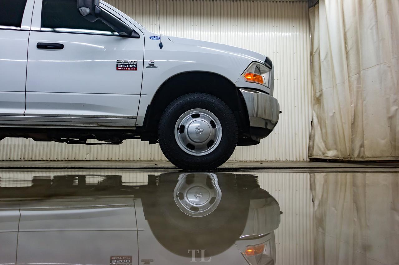 2012 Ram 3500 4x4 Crew Cab SXT Deck Diesel Power Liftgate Red Deer AB