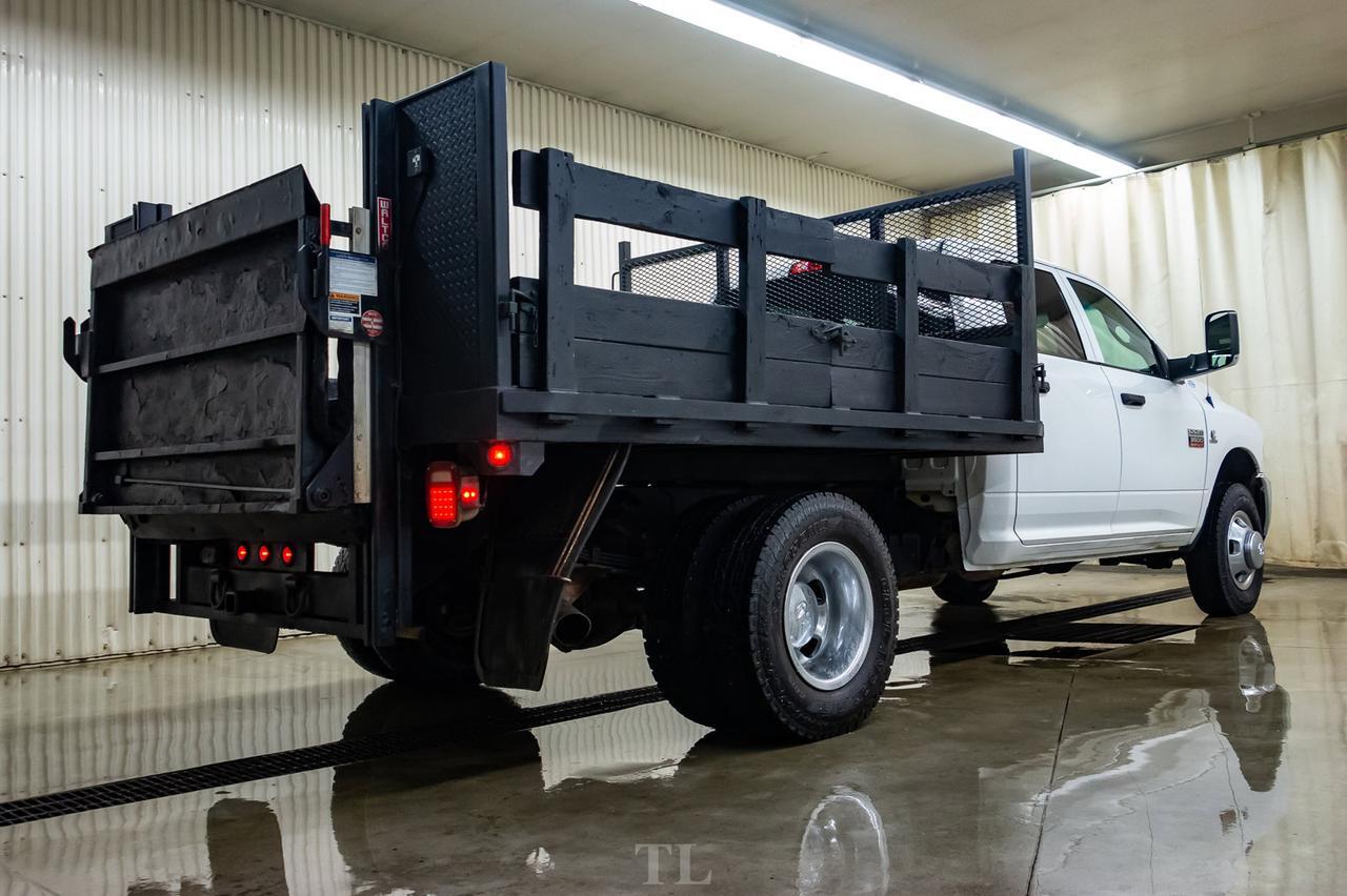2012 Ram 3500 4x4 Crew Cab SXT Deck Diesel Power Liftgate Red Deer AB
