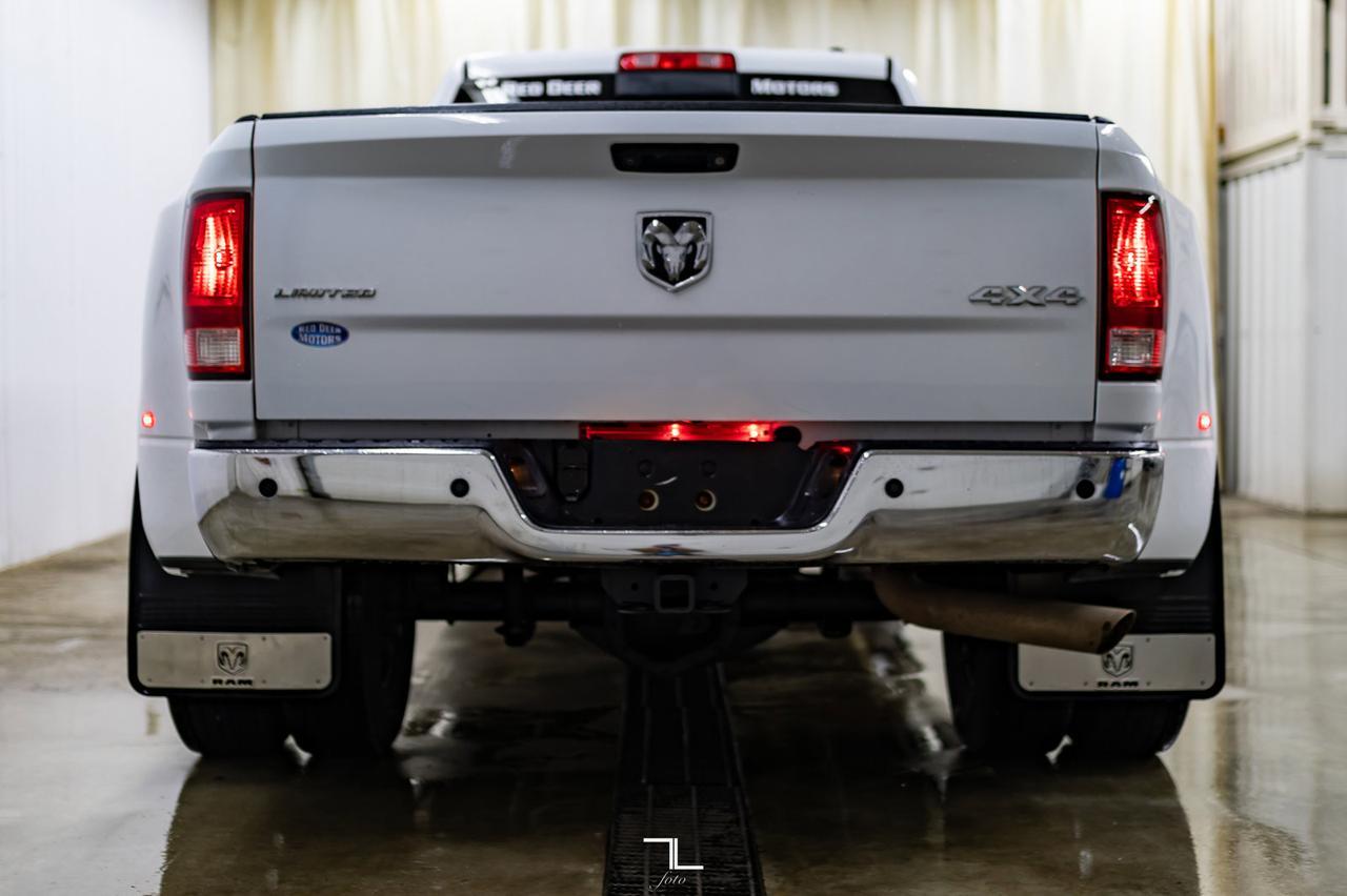 2012 Ram 3500 4x4 Mega Cab Limited Dually Diesel Leather Roof Nav Red Deer AB