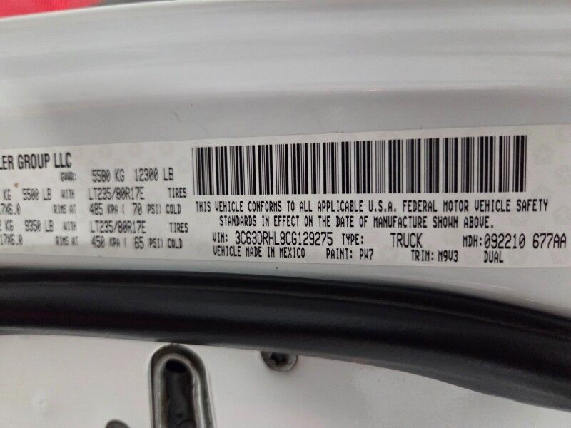 2012 Ram 3500 Big Horn 6 Speed Manual Dually 6.7L Diesel New 20in Wheels 35in Tires Arlington TX