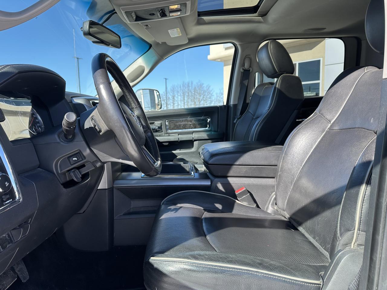 2012 Ram 3500 Laramie Limited | NOT DELETED | One Owner | Sun Roof | Leather | Heated & Cooled Seats Redwater AB