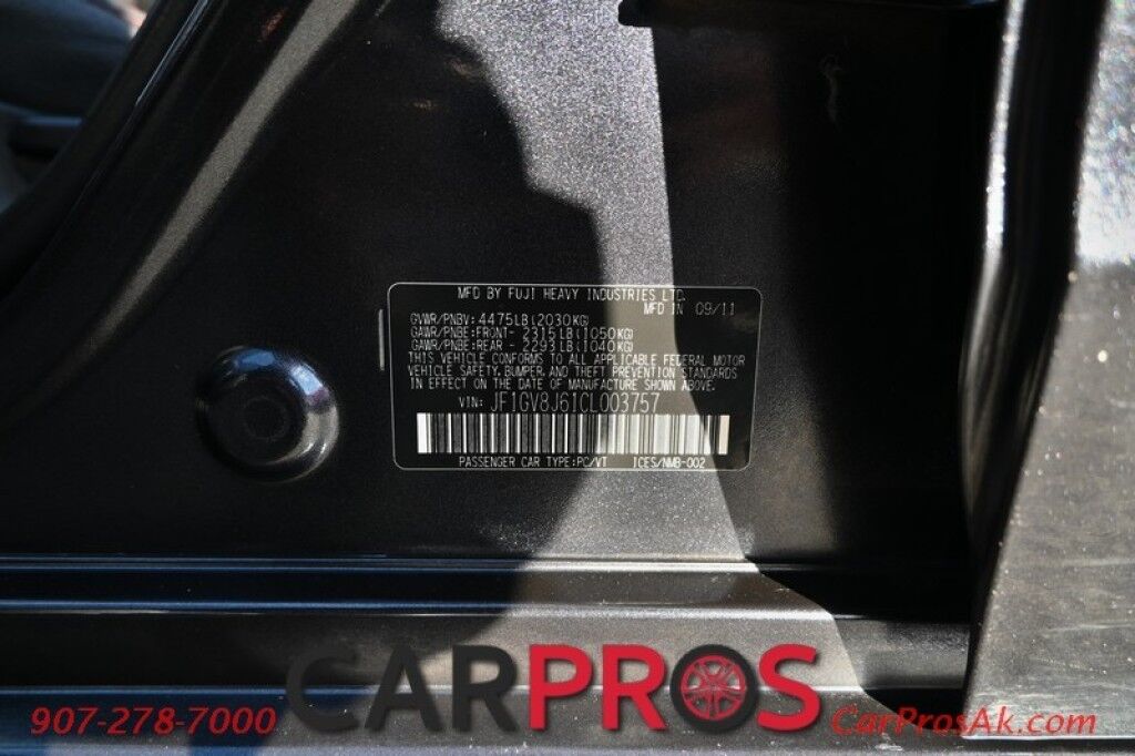 2012 Subaru Impreza WRX STI - All Wheel Drive - 2.5L Turbo - 6 Speed Manual - Heated Front Seats - Keyless Entry - Power Windows & Door Locks - Low Miles Anchorage AK