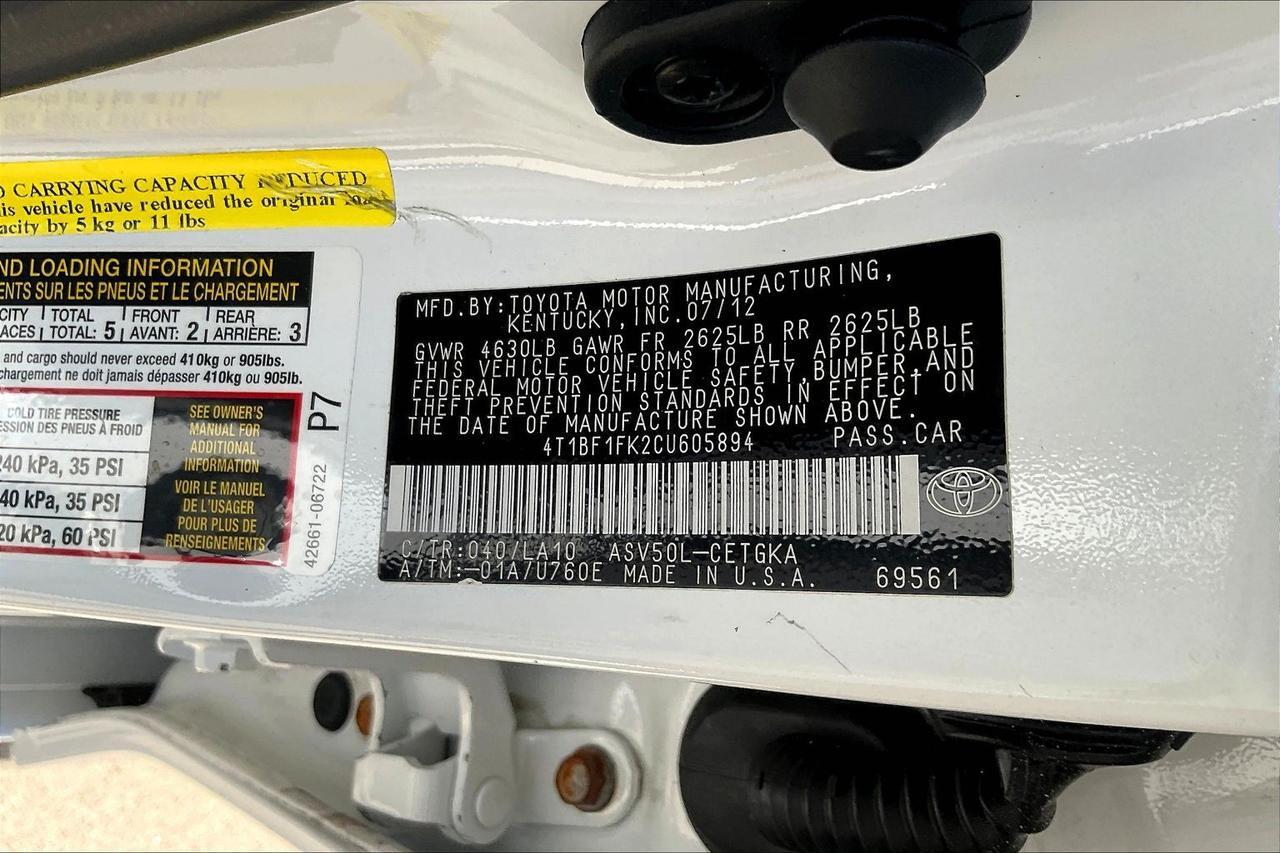 2012 TOYOTA CAMRY BASE Houston TX