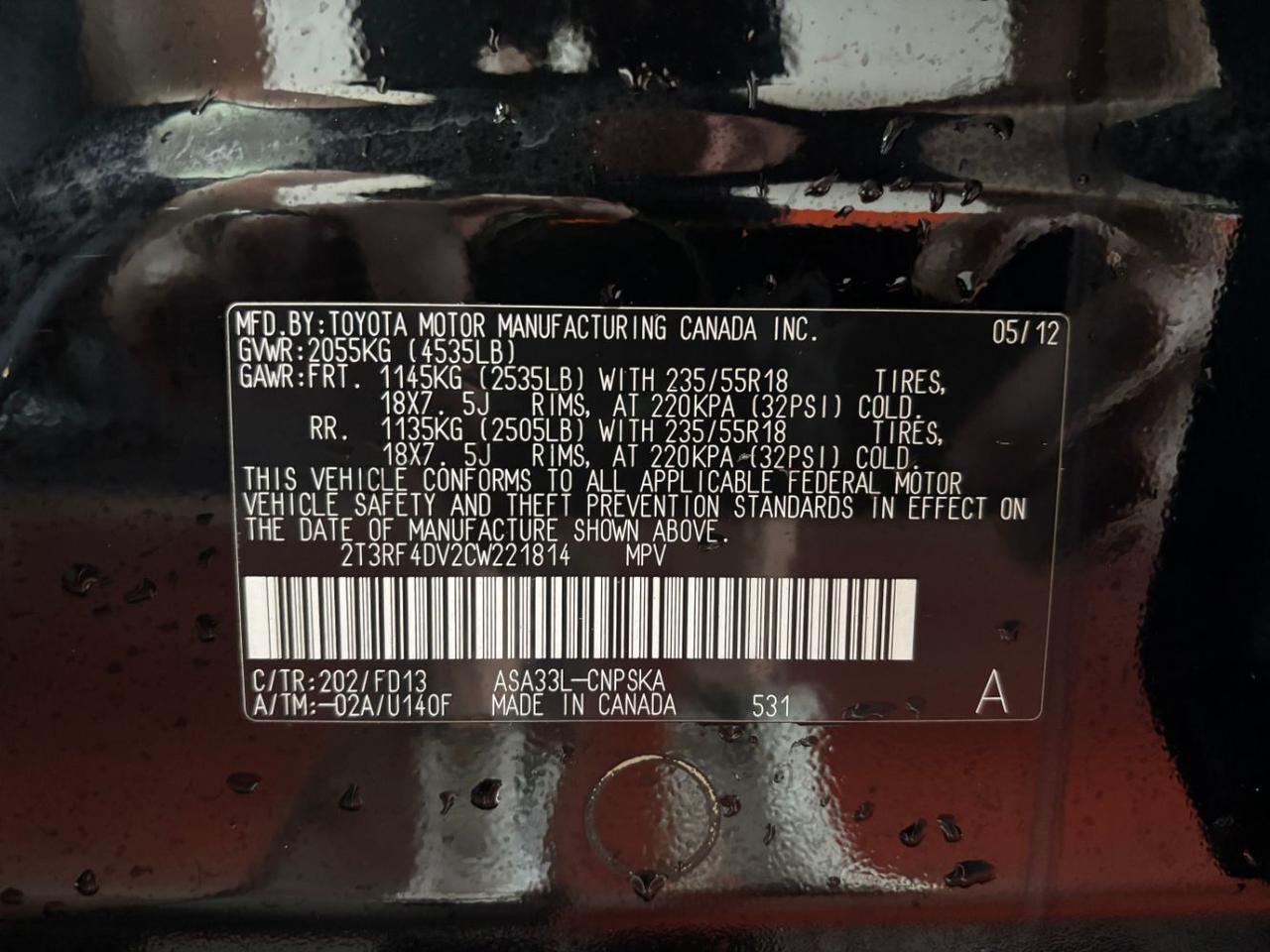 2012 Toyota RAV4 Sport Franklin OH