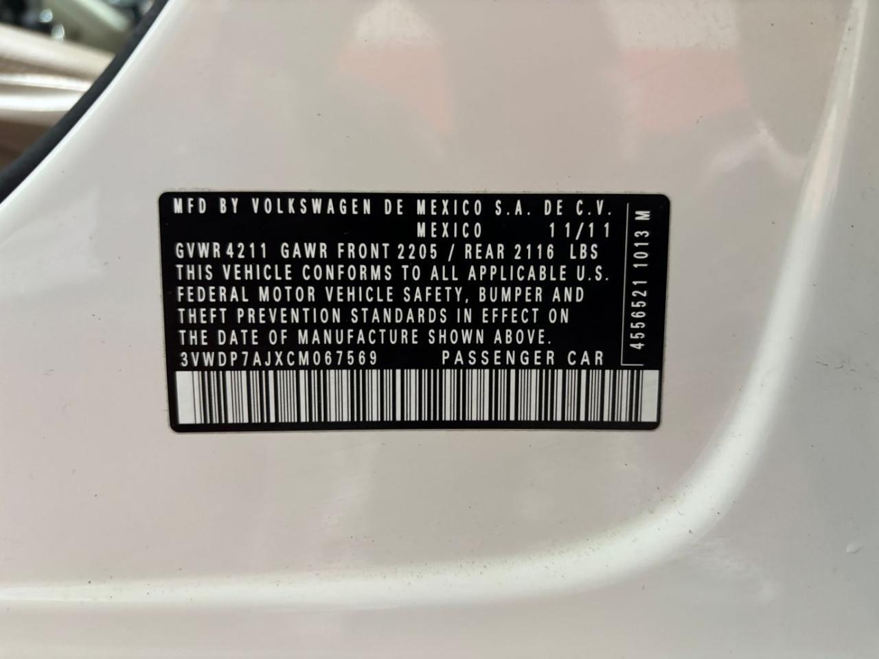 2012 Volkswagen Jetta 2.5L SE Franklin OH