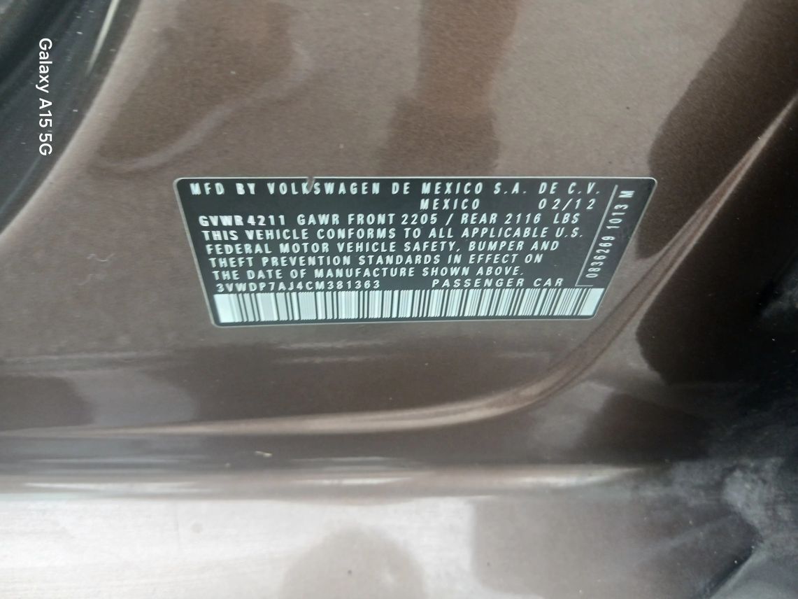 2012 Volkswagen Jetta 2.5L SE Sedan 4D Maitland FL