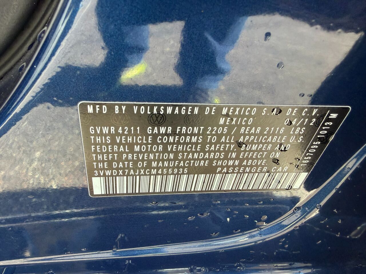 2012 Volkswagen Jetta Sedan 4dr Auto SE Jacksonville FL