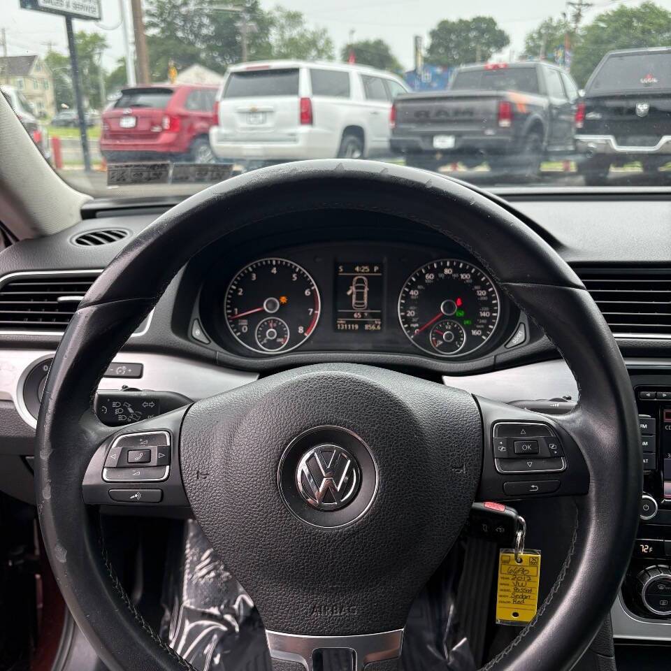 2012 Volkswagen Passat SE PZEV 4dr Sedan 6A Edison NJ