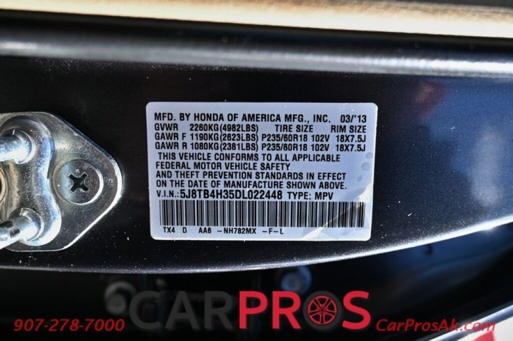 2013 Acura RDX - AWD RDX - AWD 3.5L SOHC V6 - Keyless Entry & Start - Heated Bucket Leather Seats - Duel Climate Control - CD/AM/FM & Bluetooth - Sunroof - Reverse Camera - Anchorage AK