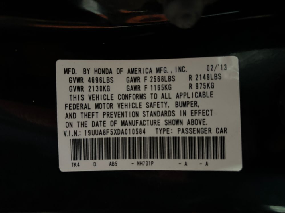 2013 Acura TL 3.5 Franklin OH