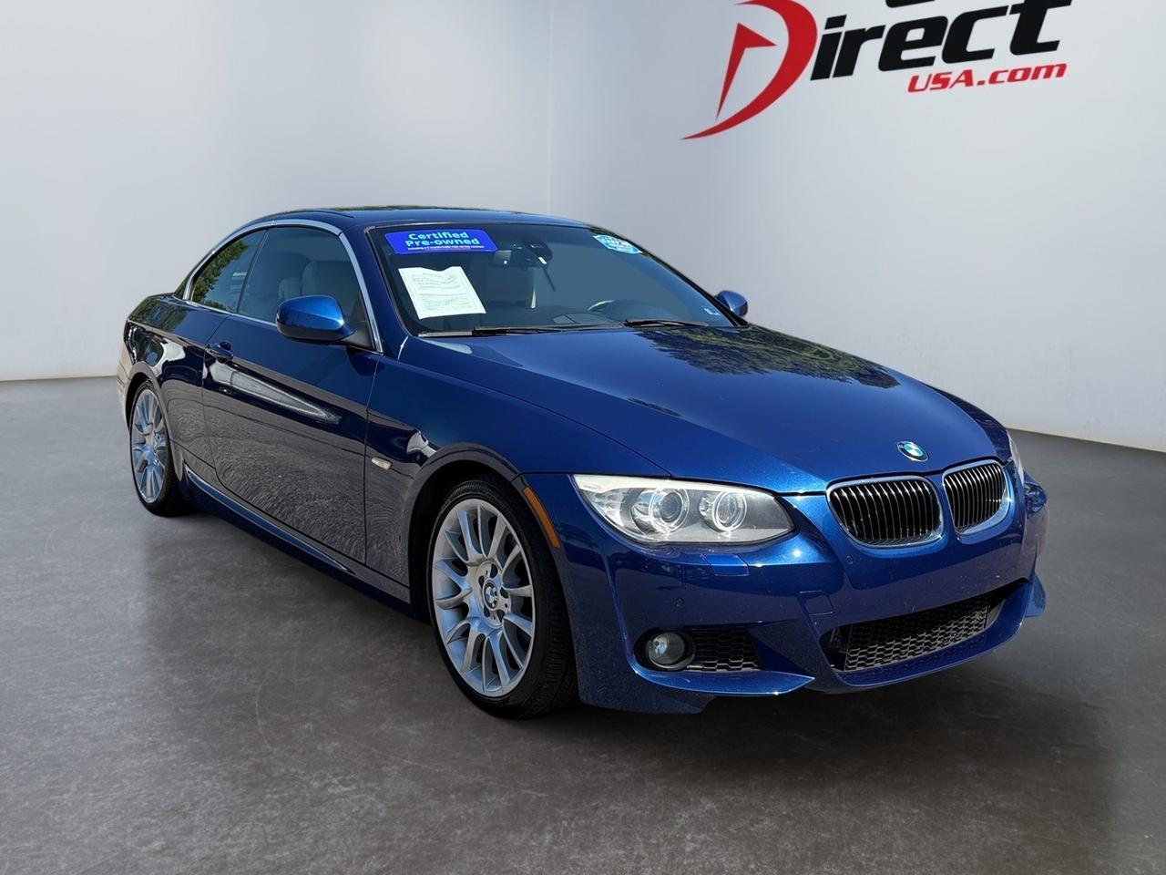 2013 BMW 3 Series 328i, HARD TOP CONVERTIBLE, PADDLE SHIFTERS, BACKUP CAMERA, PARKING SENSORS, HEATED SEATS, NAVIGATION, POWER TRUNK, REMOTE START, LOW MILES, CRUISE IN STYLE!