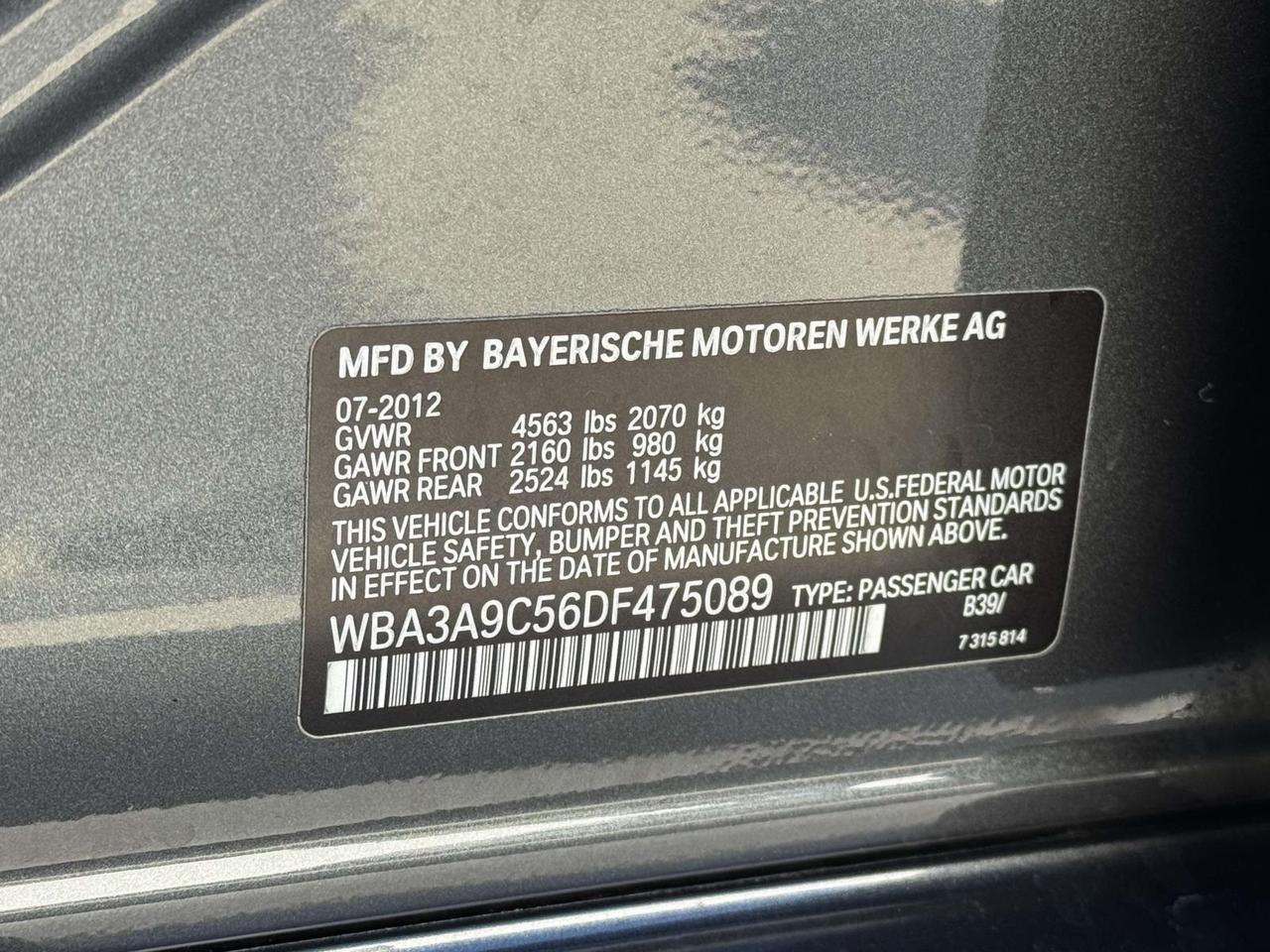 2013 BMW 3 Series 335i Fredericksburg VA