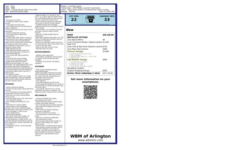 2013 BMW 5 Series 528i xDrive AWD Arlington VA