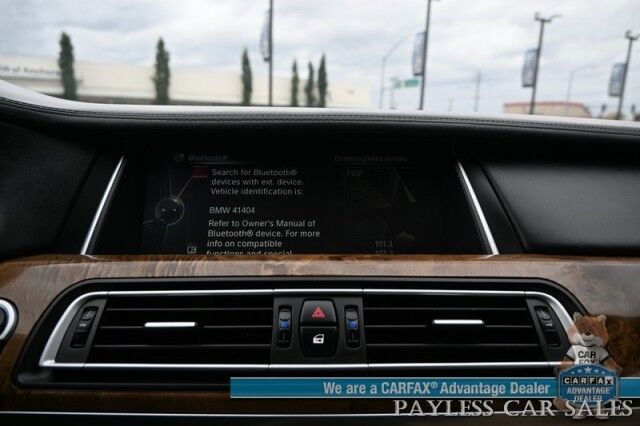 2013 BMW 7 Series 750Li xDrive / AWD / M-Sport Pkg / Executive Pkg / Heated & Cooled Leather Seats / Heated Steering Wheel / Sunroof / NAV / HUD / Lane Departure & Blind Spot Alert / Keyless Entry & Start / Only 73K Miles Anchorage AK