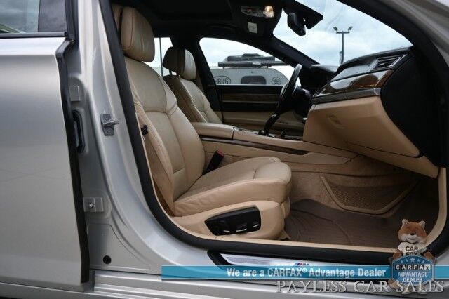 2013 BMW 7 Series 750Li xDrive / AWD / M-Sport Pkg / Executive Pkg / Heated & Cooled Leather Seats / Heated Steering Wheel / Sunroof / NAV / HUD / Lane Departure & Blind Spot Alert / Keyless Entry & Start / Only 73K Miles Anchorage AK