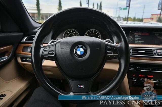 2013 BMW 7 Series 750Li xDrive / AWD / M-Sport Pkg / Executive Pkg / Heated & Cooled Leather Seats / Heated Steering Wheel / Sunroof / NAV / HUD / Lane Departure & Blind Spot Alert / Keyless Entry & Start / Only 73K Miles Anchorage AK