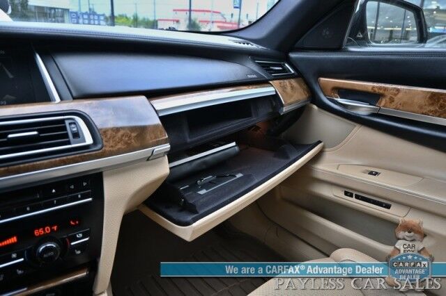 2013 BMW 7 Series 750Li xDrive / AWD / M-Sport Pkg / Executive Pkg / Heated & Cooled Leather Seats / Heated Steering Wheel / Sunroof / NAV / HUD / Lane Departure & Blind Spot Alert / Keyless Entry & Start / Only 73K Miles Anchorage AK